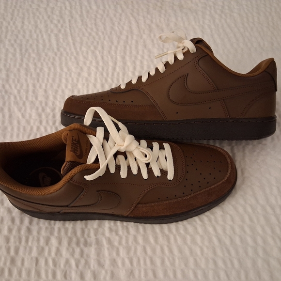 Nike Men's Dark Brown Sneakers Court Vision